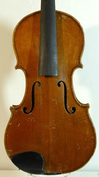 Impressive Old Antique Germany Violin.  Professional Level 4/4 Violin To Restore. photo