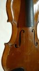 Impressive Old Antique Germany Violin.  Professional Level 4/4 Violin To Restore. String photo 2