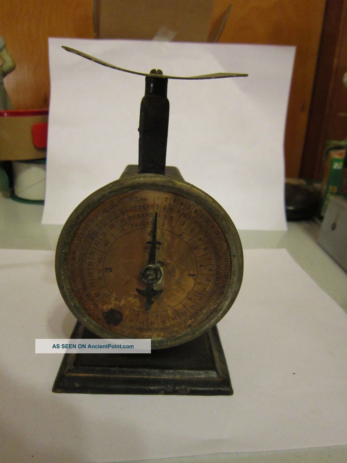 Antique Gilfillan ' S Us Postal Scale,  Chicago Spring Balance Comp.  1895 Scales photo