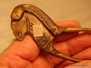 Antique Parrot Shaped Betal Nut Cracker From India photo