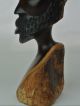 African Afro Woodcarved Man Bearded Black Power Justice Freedom Statue Sculpture Sculptures & Statues photo 1
