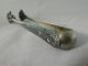 Vintage Solid Silver Sugar Tong Hallmarked ' Klingert ' Enameled 28 Grams Other Asian Antiques photo 5