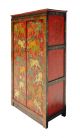 Tibetan Style Hand Painted Foo Dogs Pattern Armoire Cabinet F193 Cabinets photo 1