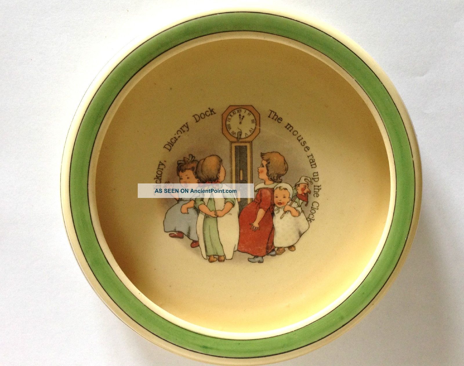Collectible Antique Vintage Roseville Rolled Edge Child ' S Baby Dish Early 1900 ' S Other Antique Home & Hearth photo