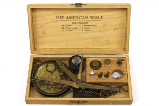 Vintage Calibration American Scale Mercantile Troy Weight Kit Box photo