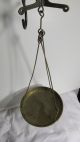 Antq Balance Beam Hanging Scale W/ Weight,  Double Hook,  Ring Solid Brass Scales photo 2