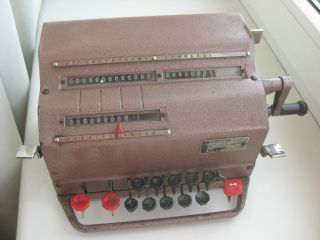Old 1967 Russian Mechanical Calculator Arithmometer photo
