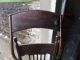 Antique Wood Press Back Spindle Child Baby High Chair 1800-1899 photo 5