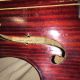 Antique Unmarked 4/4 Violin W/ Unusual Leather Tooled Case Muster Resin - String photo 1