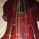 Antique Unmarked 4/4 Violin W/ Unusual Leather Tooled Case Muster Resin - String photo 2