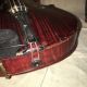 Antique Unmarked 4/4 Violin W/ Unusual Leather Tooled Case Muster Resin - String photo 3