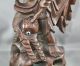 Fantastic Chinese Huanghuali Wood Carving Of Mythical Warrior Circa 1930s Statues photo 2