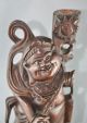 Fantastic Chinese Huanghuali Wood Carving Of Mythical Warrior Circa 1930s Statues photo 6