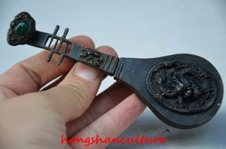 Collectible Decoration Chinese Old Door Lock，pipa photo