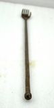 1850s Indian Antique Hand Crafted Engraved Iron Back Scratching Stick Rare India photo 3