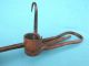Antq Fancy Miners Candlestick With Acorn Inside Handle Area 11 5/16 