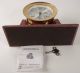 Vintage Seth Thomas Corsair Brass Maritime Ships Clock With Art Deco Wood Base Clocks photo 9