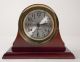 Vintage Seth Thomas Corsair Brass Maritime Ships Clock With Art Deco Wood Base Clocks photo 1