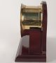 Vintage Seth Thomas Corsair Brass Maritime Ships Clock With Art Deco Wood Base Clocks photo 7