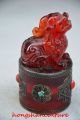 Rare Chinese Amber Handmade Statue - - Beast. Other Antique Chinese Statues photo 3