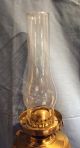 Vintage Oil Lamp With Opaque Glass Shade With Funnel 20th Century photo 2