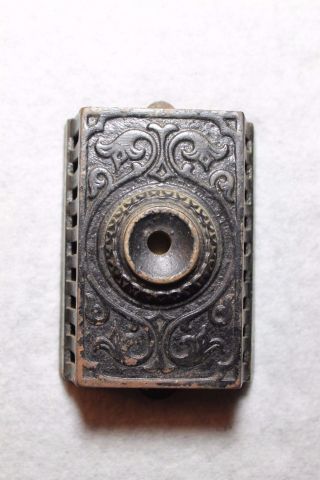 Antique Cast Iron Door Bell Button Box By Patrick Carter & Wilkins Co. photo