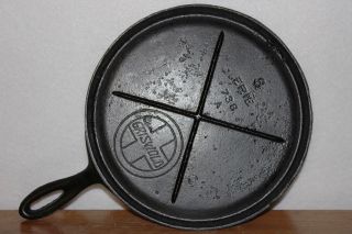 Grswold (slant Logo) 1909 - 1920 Handle Griddle P/n 738 A No.  8 Cast Iron photo