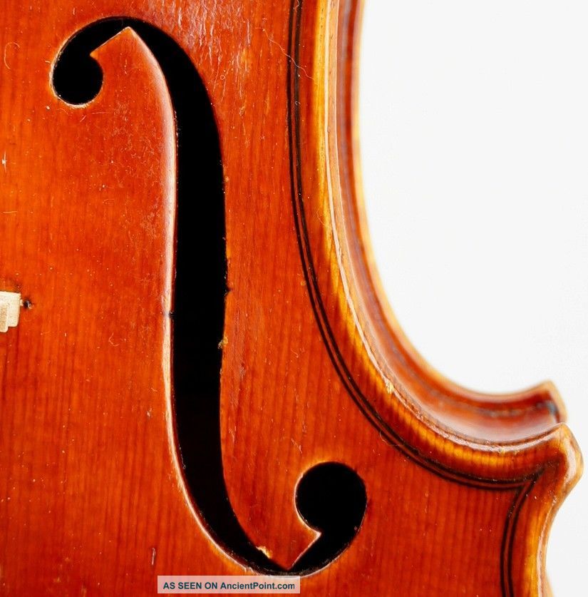 Antique Markneukirchen Violin / Heinrich Heberlein Jr.  1923 - String photo