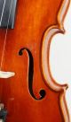 Antique Markneukirchen Violin / Heinrich Heberlein Jr.  1923 - String photo 6