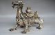 Exquisite Workmanship Silver Copper Handwork Carved Dragon Statue. Dragons photo 2