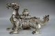Exquisite Workmanship Silver Copper Handwork Carved Dragon Statue. Dragons photo 3