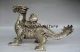 Exquisite Workmanship Silver Copper Handwork Carved Dragon Statue. Dragons photo 4