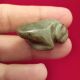 Carved Jade Frog Pendant Green Stone Antique Pre Columbian Artifact Costa Rica The Americas photo 1