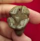 Carved Jade Frog Pendant Green Stone Antique Pre Columbian Artifact Costa Rica The Americas photo 4
