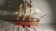French Napoleon Wood Model Ship Handmade Tall L30 