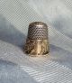 Antique Sterling Silver & Gold Ketcham & Mcdougall Thimble.  18 Ounces Wild Roses Thimbles photo 1