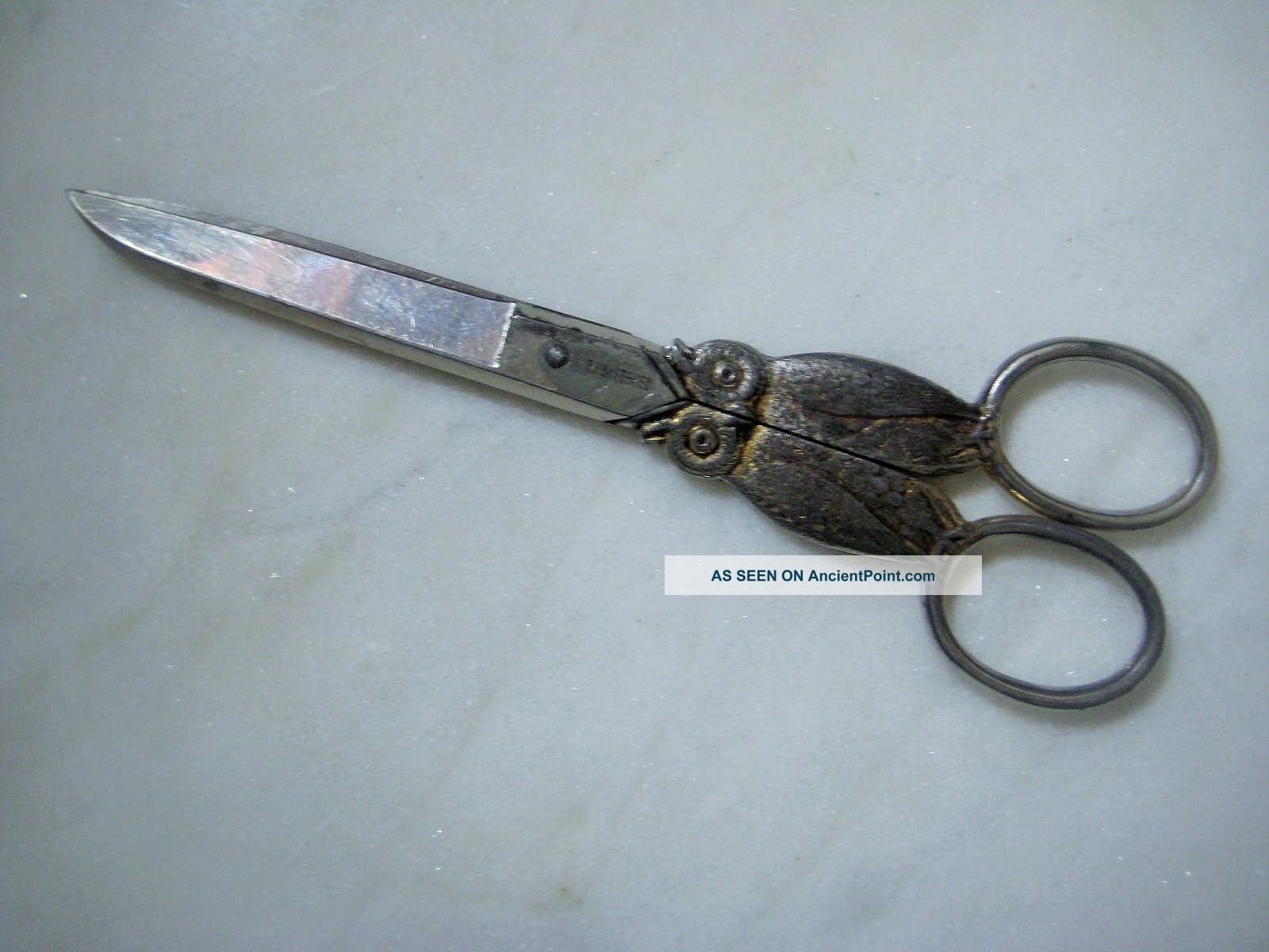 1920 ' S Figural Owl Kullenberg Germany Sewing Scissors Tools, Scissors & Measures photo