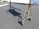 Large Vintage Rustic Industrial Farmhouse Side Entry Metal Table Rolling Cart Post-1950 photo 11