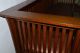 Mission Arts And Crafts Stickley Style Solid Oak Spindle Sofa Couch Post-1950 photo 7