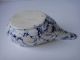 Staffordshire Blue & White Marbled Invalid/pap Boat Feeder C1860 Other Medical Antiques photo 5