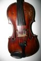 Old Antique 4/4 Italian? Austrian? Violin Label Dechler Repair Plays String photo 3