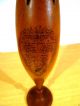 Antique Mauchline Ware Craighall Scotland Little Fortune Teller Dial Tulip Vase Other Antique Woodenware photo 6