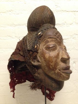 Gabon: Tribal Old African - Female Punu - Mask. photo
