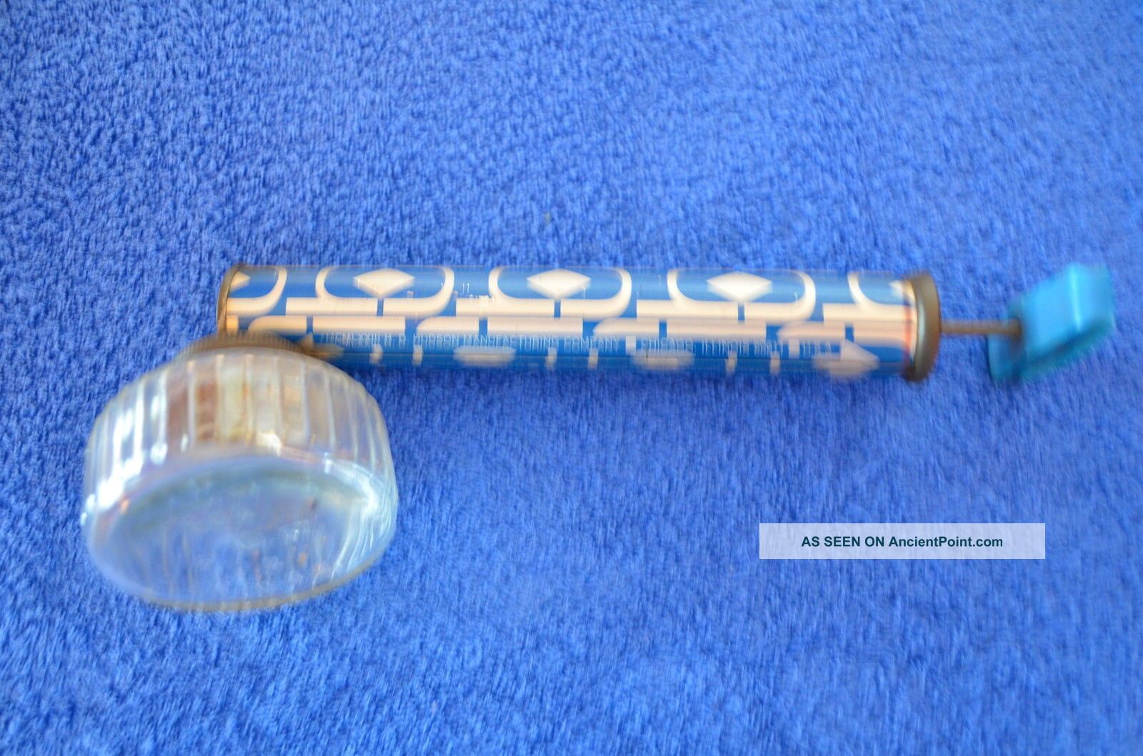 Vintage Hudson Bug Glass Sprayer Blue Other Antique Hardware photo