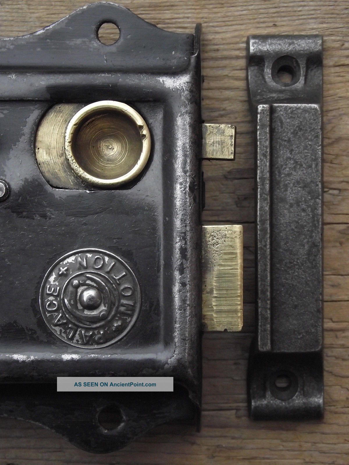 5 Victorian Vintage Style Cast Iron Rimlock Door Keeps Lock Knobs Door