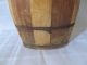 Very Rare Antique Old Cwe Wooden Canteen Flask Keg Bottle Primitives photo 3
