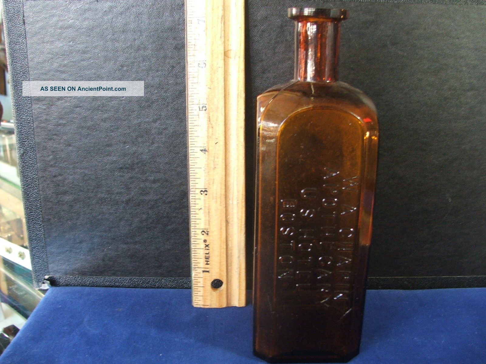 Antique Embossed Medicine Bottle W.  A.  Chapin Boston Ma Apothecary Hotel Bottles & Jars photo