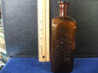 Antique Embossed Medicine Bottle W.  A.  Chapin Boston Ma Apothecary Hotel photo