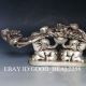 Oriental Vintage Silver Copper Hand - Carved Statue W 2 Elephant & Ruyi Other Chinese Antiques photo 3