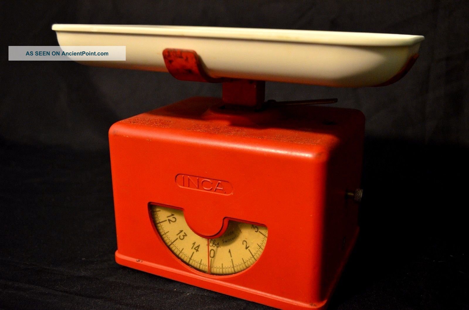 Vintage Switzerland Metal Scale Inca Kitchen Scales photo